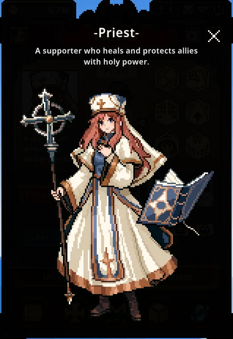 Sacerdote (tela do jogo)